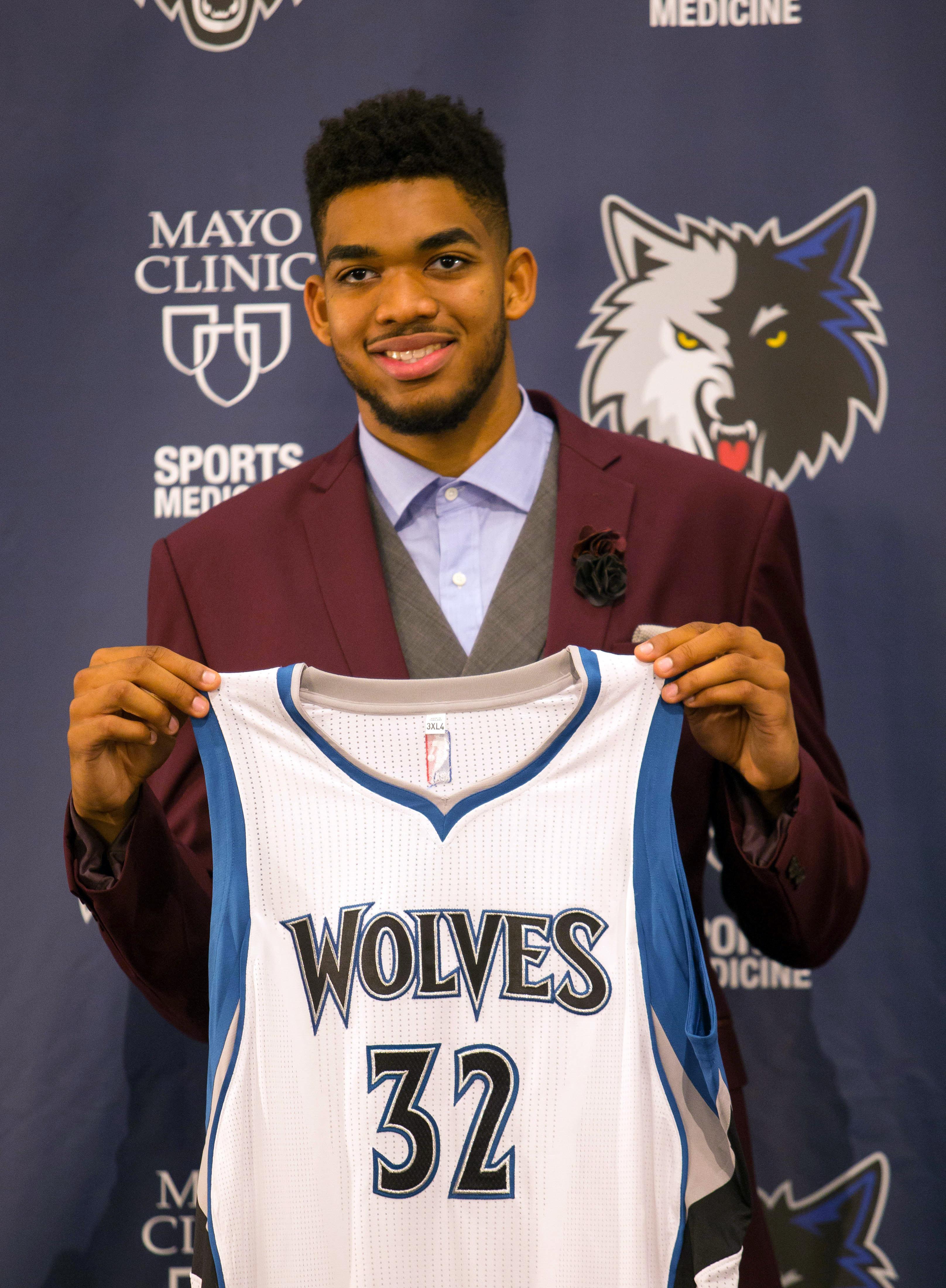 Karl Anthony Towns Signed MN Timberwolves Jersey for sale at